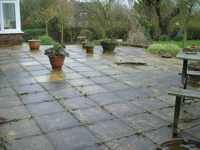 Patio Before Cleaning