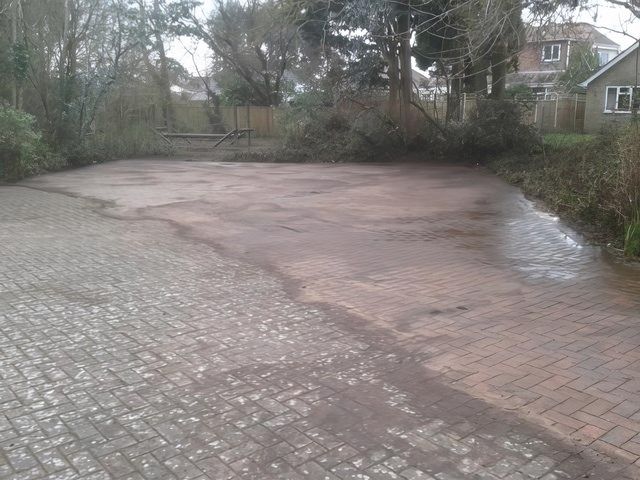 Patio Driveway After Cleaning