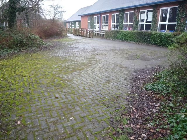 Patio Driveway Before Cleaning